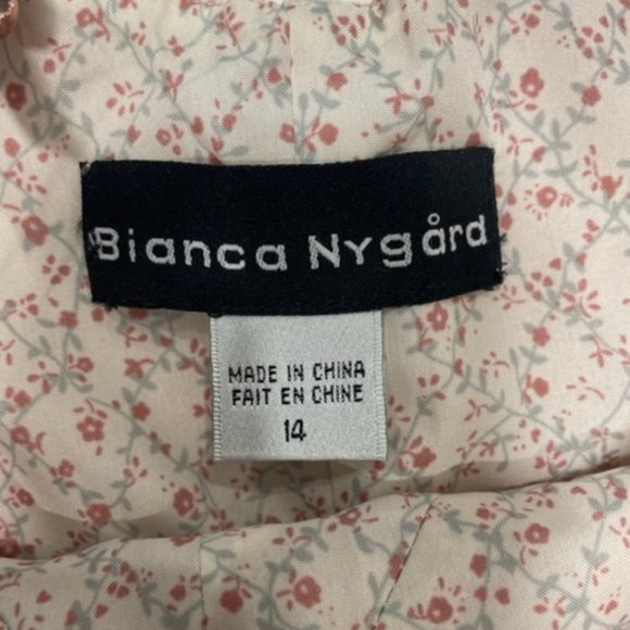 BIANCA NYGARD | Soft Pink 100% Linen Fully Lined Dress ~ BNWOT ~ Size 14 - Picture 15 of 16